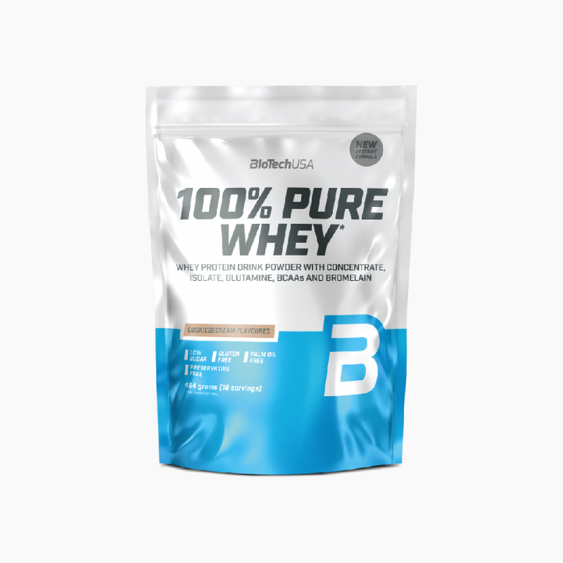 20004Β BIOTECH 100% Pure Whey - 454gr - Image 1