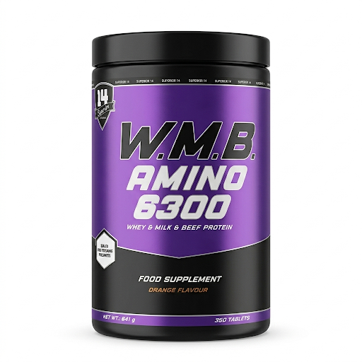 SUP61003 SUPERIOR 14AMINO CHEWABLE TABLET - 350 tabs ORANGE FLAVOUR - Image 1